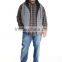 Draw-strings for hood adjustment hoodie vest Quilted fleece construction Sleeveless vest hand pockets with Zipper