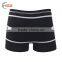HSZ-0007 Satin Sexy Panties Soft Tough Without Boys Black Underwear With Silver Fiber for Men
