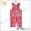 China Wholesalers Customized Red Striped Baby Bib Overalls