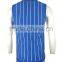 ISO9001/BSCI Manufature blue 100% cotton embroidery pattern knitted vests