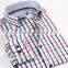 European stylish 100% cotton check new model latest shirt designs for men 2016