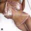 B22029A Europe Sexy Ladies Sequin Swimwear Fashion halter swimwear