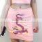 B30161A Newest hot product printed fashion A-line pencil Skirt