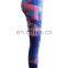 Dye sublimation spandex sexy lady yoga leggings, custom private label fitness wear