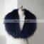 Super big luxury fur collar accessory real raccoon fur collar for lady coat