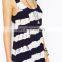 CHEFON Tie Dye Stripe Maxi casual long dresses