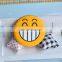 hot sell good quality funny emoji cute smile face soft PVC fridge magnet