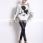 2016 Autumn latest fancy tops wool sweater design for girls cashmere poncho