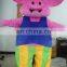 2016 Hot Sale pig Mascot Costume/ fur mascot costume /plush mascot costume