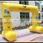 Attractive Colorful inflatable race entrance arch,yellow finish line archway,cheap inflatable gates for sale