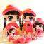 Girl Doll Custom Desig Plus Toy Ball Jointed Doll Woven Fabric, With Knit and Crochet Fabrics