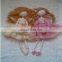 girl rag dolls. soft cloth doll, - polka dots dress