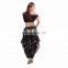 BestDance Belly Dance Bloomers Costume Wavy Pants Hip Scarf Skirt Belt Gold Coins