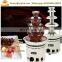 Upgrade stainless steel 4 Tiers battery Chocolate Fondue Fountain