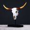 Nordic retro creative resin imitation animal head home decoration products resin cow skull crafts display