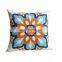 i@home Creative Flower Cotton Canvas Embroidered Sofa Pillow Cushion Cover
