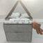 multi-function leather edge felt baby diaper organizer caddy with leather handle
