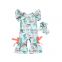 Dark color flamingo pattern printing Romper jumpsuit Baby Knitted bodysuit One Piece for wholesale price