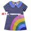 Monkey Print Girls Summer Striped Dress Kids Clothes In Bulk Girls Dress Up Dresses