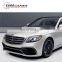 2018 new style S class w222 S65 body kit for S320 S350 S400 S500 to S63 S65