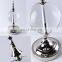 Crystal Globe Nickel Finish Sharp Top Metal Steel Home Decoration Accessory