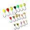 1g 1.5g 1.6g 2.5g 5.0g  Ice Fishing 5 pcs / pack 20 Colors Ant Drop  Fishing Lures Ice Fishing Jig Head