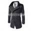 wholesale  Men jacket warm winter trench long outwear button coat