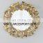 brass metal wall mirror