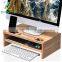 Desk Monitor Riser Stand with Storage Organizer for Computer iMac Printer Laptop