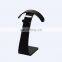 New Arrival Customized sale Headset Headphone holder Black Acrylic Earphone Display Stand