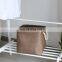 Collapsible Clothes Linen Laundry Basket with Cotton Handle Foldable Washing Laundry Storage Bag