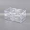 Double layer portable clear multi drawer jewelry makeup holder acrylic cosmetic organizer drawer for travel