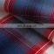 multi-colour matching lattice dark red hot market in Europe Elegant men's and women's shirt fabric with best quality