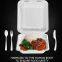 Disposable corn starch plates, biodegradable corn starch food container, biobased food tray, Disposable Plastic Takeaway Meal Tray, Corn starch blister packaging tray, blister packaging