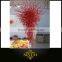 Red High Quality Blown Art Glass Decorative Led Lights