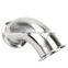 Food grade Sanitary Stainless Steel Welded Threaded  Pipe Fittings Elbow for Food and Beverage Industry