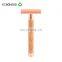 Travel Mini Flexible Womens Face Shaving Rose Steel Stainless Traditional Safety Razor