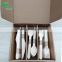 Compostable Disposable Natural Custom Birch Wood Wooden travel utensils Cutlery Knife Fork Spoon with printing