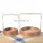 Handle round wooden food tray