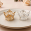 Banquet Table Decoration Luxury Napkin Rings Crown Designed Napkin Buckle