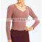 New Arrival Slimming Long Sleeve Top Gym Sportswear Training Workout Fitness Outwear For Women Yoga Crop Top