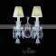 Luxury 24 Lights Large Crystal Chandelier with Lampshades For Living Room