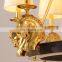 Antique Style Fabric Lamp Shade Bronze French Brass Chandelier