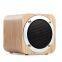wholesale BT Speaker Square Stereo Surround Sound Portable Mini Wood Wireless Wooden Speakers Bluetooth