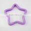 33mm Assorted Color Paint Star Shaped Split Key Ring Key Chains