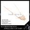 Women favorible necklace (14k/18k/22k)rose gold plating chain necklace,fashion necklace wholesale in Gungzhou