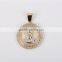 European Style Gold or Silver Coin Jesus Face Pendant for Hip Hop Men