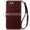 Business style Leaf Leather Phone Case Cover for Doogee X5 Pro with free strap