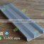 50mm thick Insect resistant black brushed aluminium skirting board