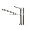 Rotatable long neck kitchen faucet Brush Nickel Hot Selling